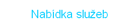 Nabídka služeb